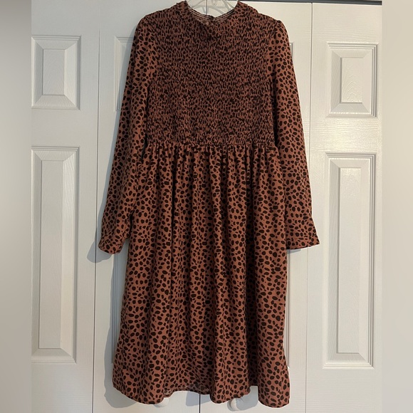 orange creek Dresses & Skirts - Orange Creek leopard print dress with pockets